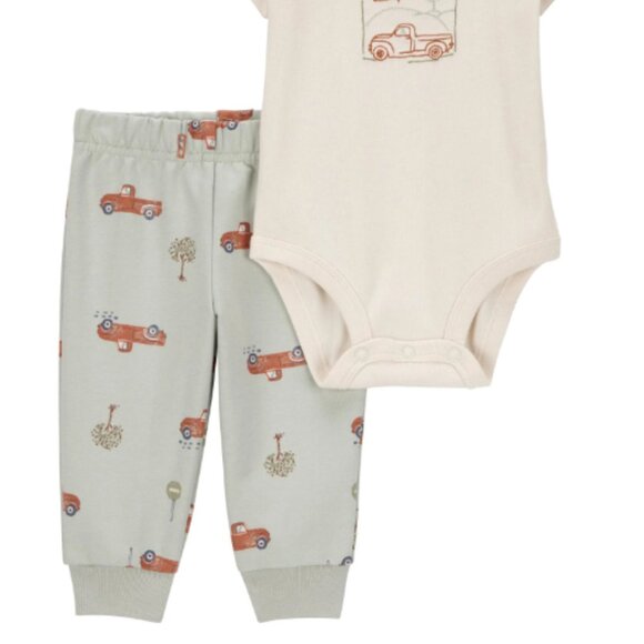 NWT CARTERS BABY BOY OUTFIT SET 2-Piece TRUCK TODDLER 24 MONTHS - Picture 2 of 4